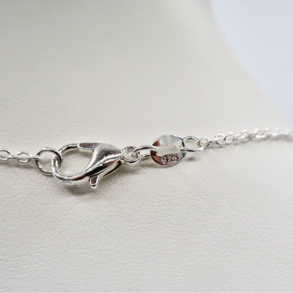 MOONSTONE ROSE HEART NECKLACE (S925) - Picture 8 of 8